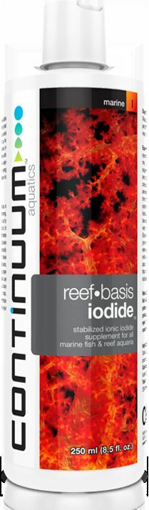 Continuum Reef Basis Iodide 250ml Bottle.