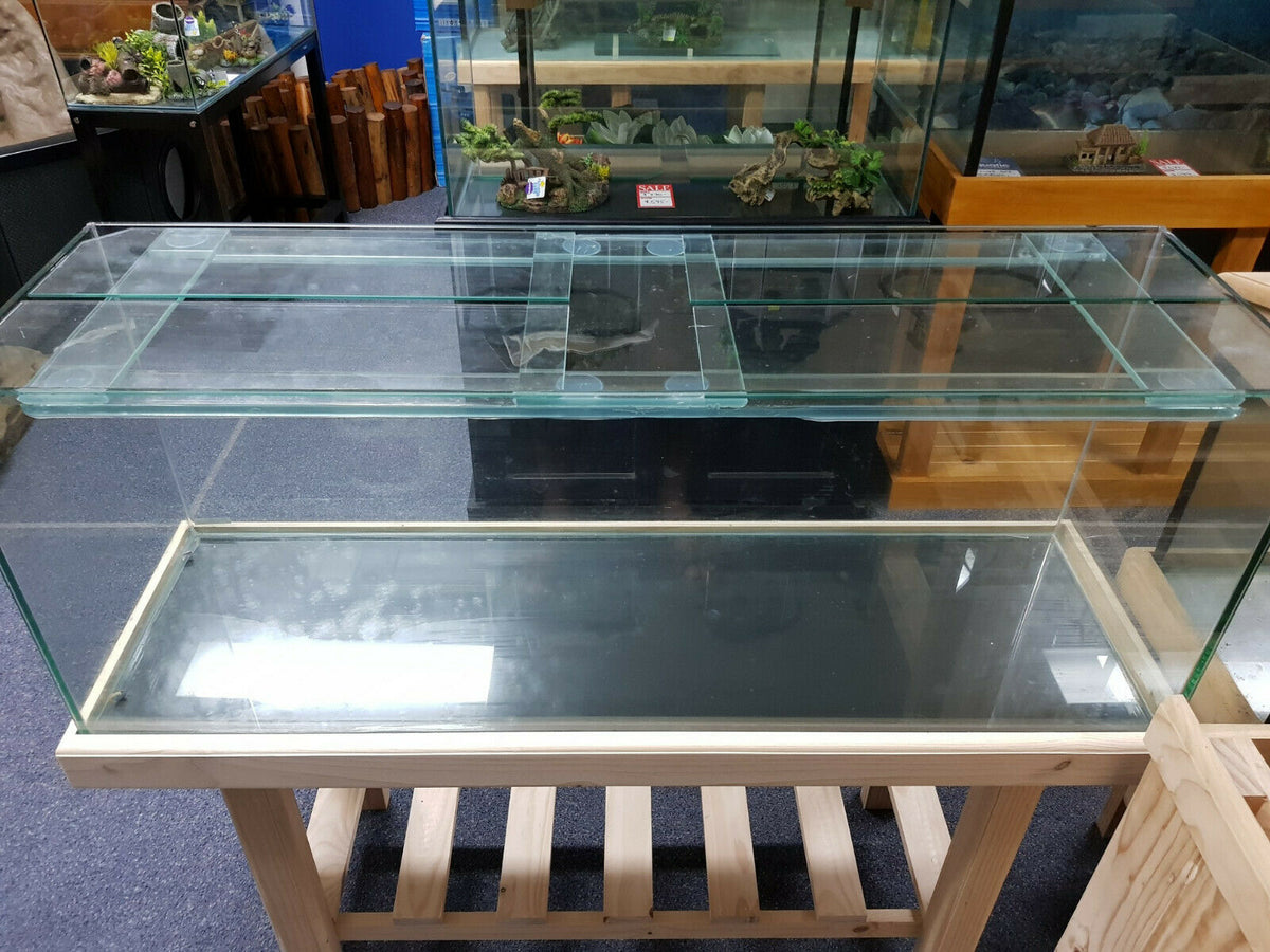 Brand new 4ft x 14 x 18&quot;H aquarium/fish tank c/w cover glass &amp; polished edges