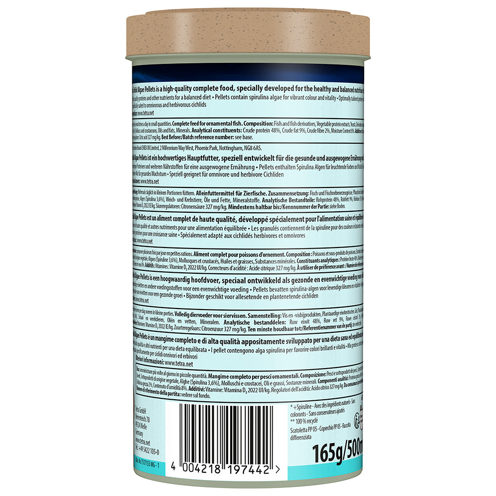 Tetra Cichlid Algae Pellets 165g