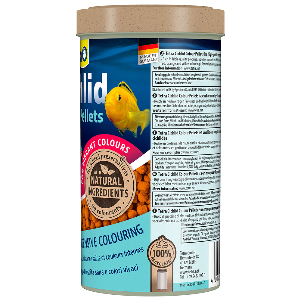 Tetra Cichlid Colour Pellets 165g