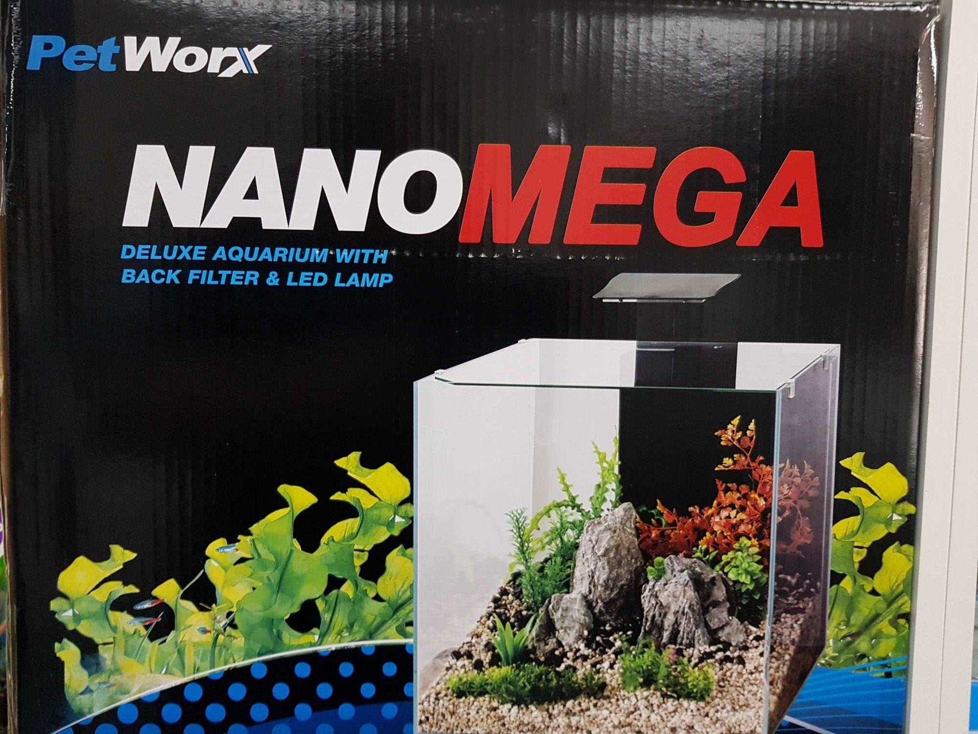 New Petworx Mega Nano aquarium set up