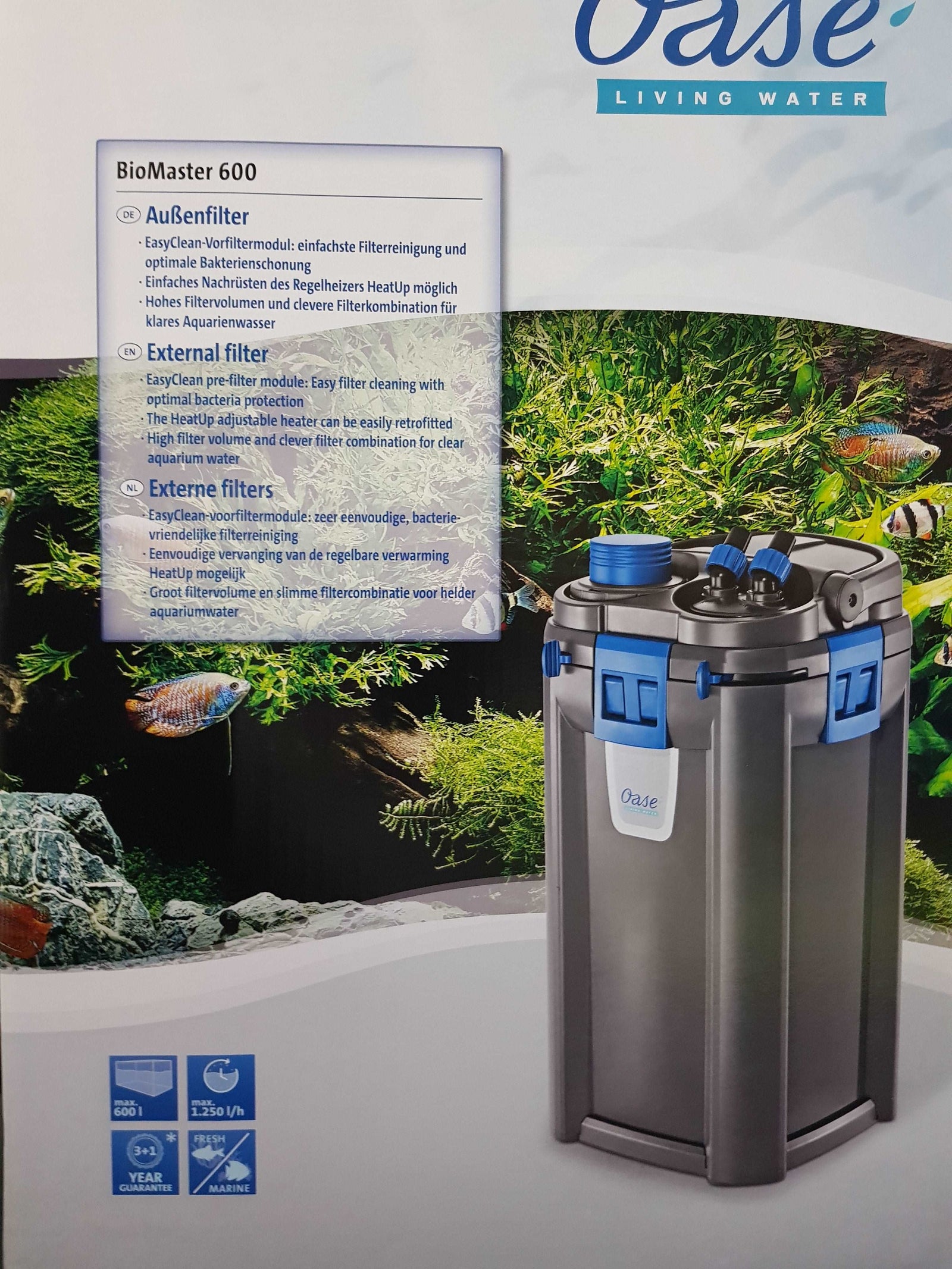 New Oase Biomaster 600 canister filter