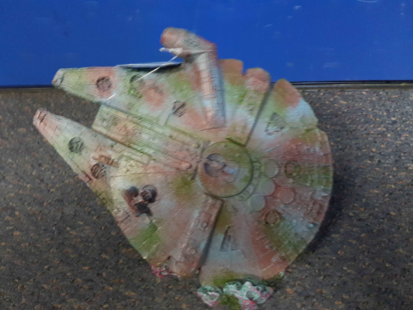 Star Wars Millennium Falcon space ship aquarium ornament