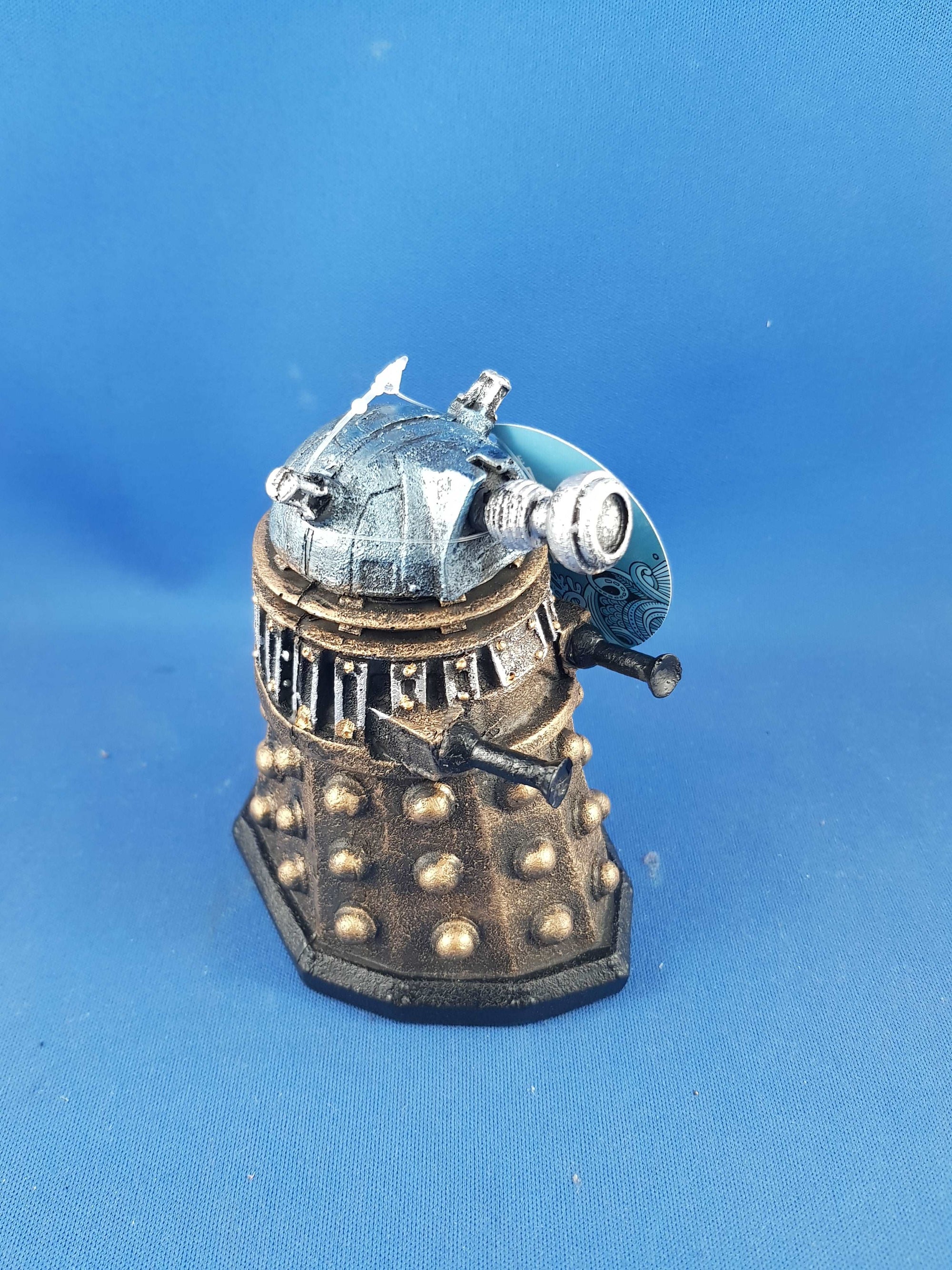 Dr Who Dalek in blue colour aquarium ornament