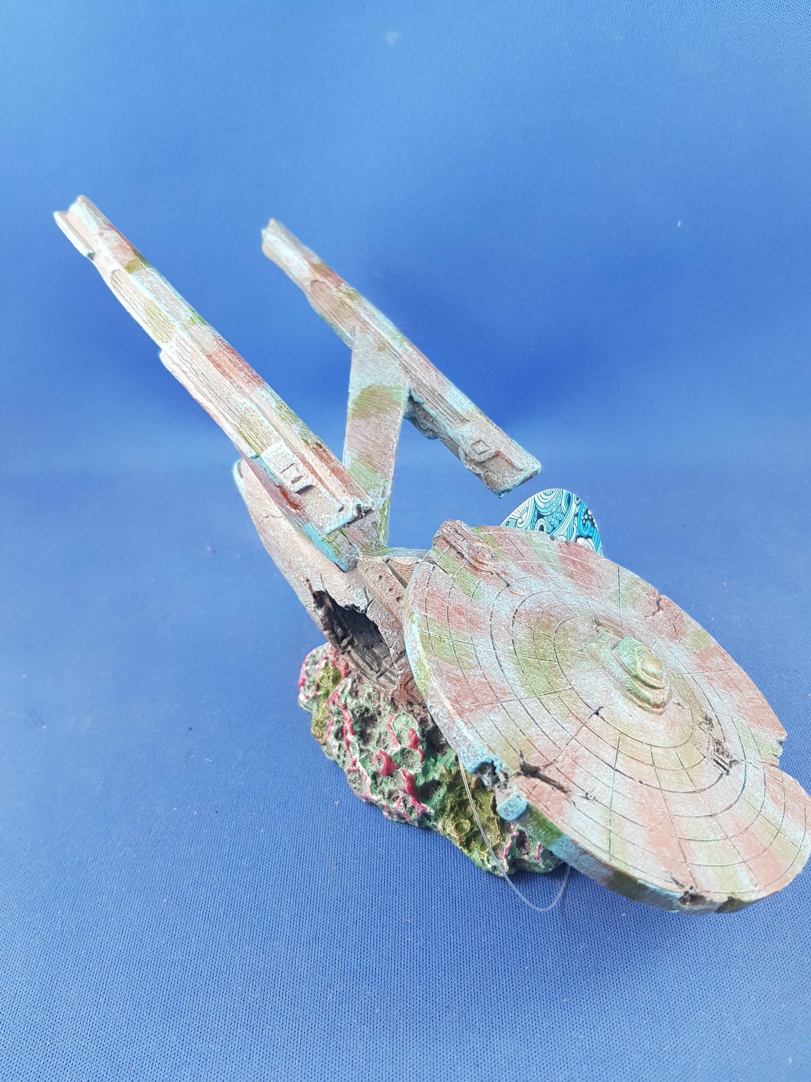 Star Trek Enterprise ship aquarium ornament