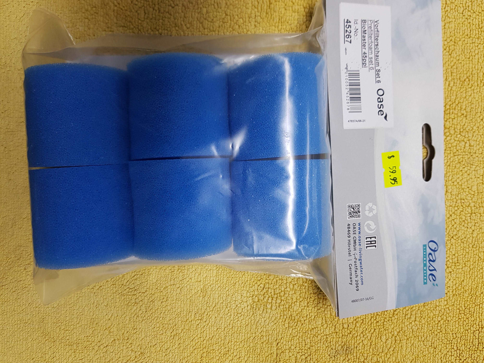 Oase Biomaster Prefilter sponges 6 pack