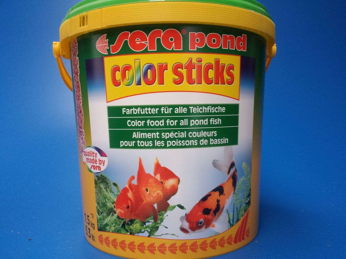 New Sera Pond Color Sticks Pellet Food 1.5kg, the best quality pond fish food!