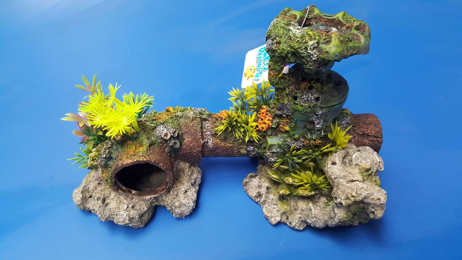 Kazoo Pipe with Coral and air medium size Aquarium Ornament