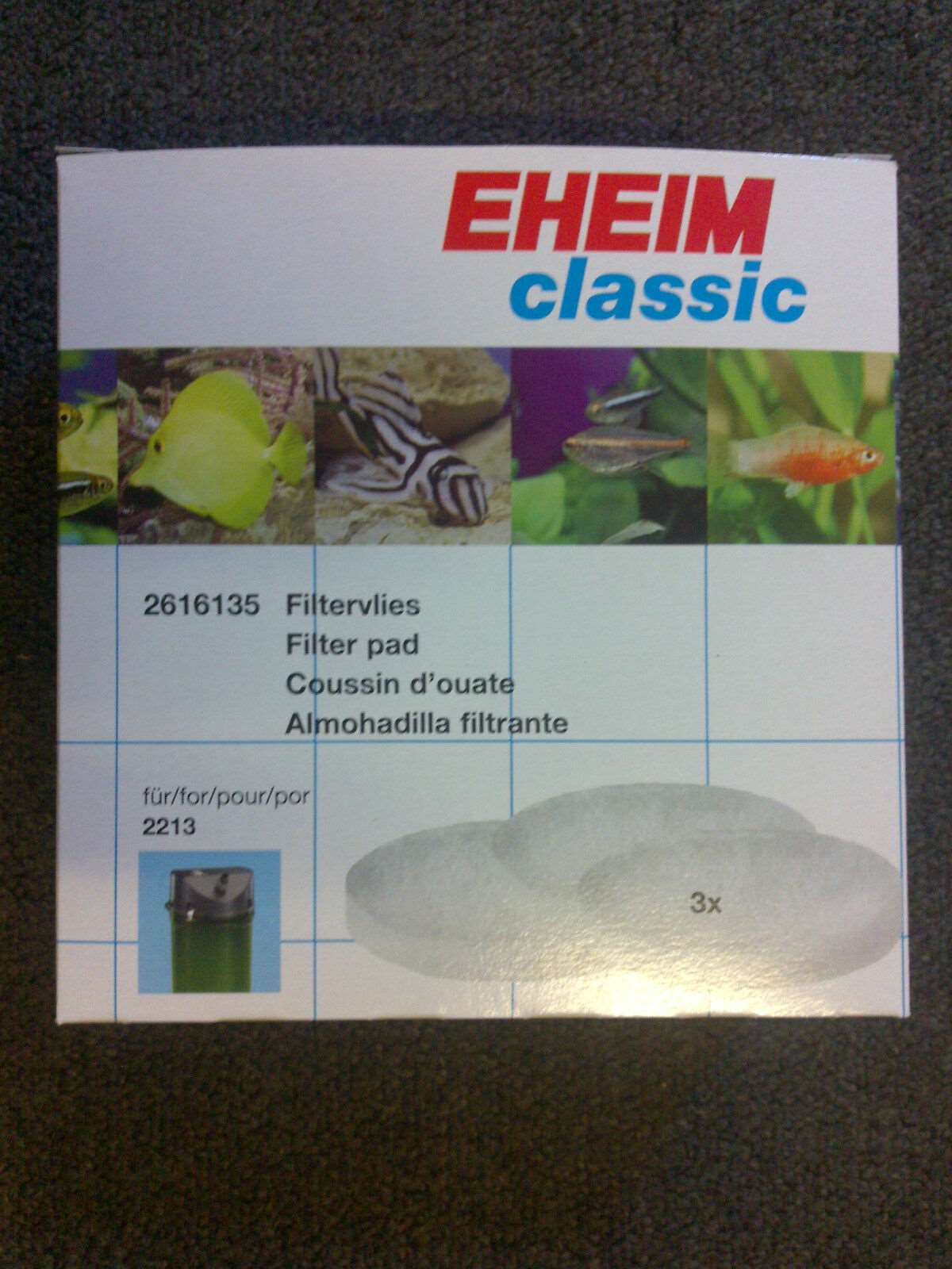 Eheim 2213 White Poly and Carbon pad Set