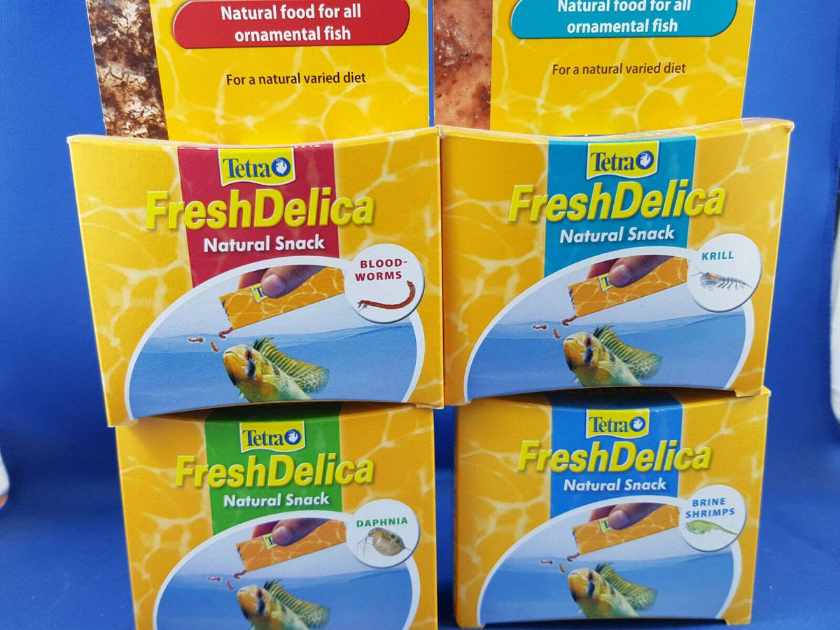 Tetra Fresh Delica 4 mixed, krill, daphnia, bloodworm and shrimp 4 x 16 x 3g