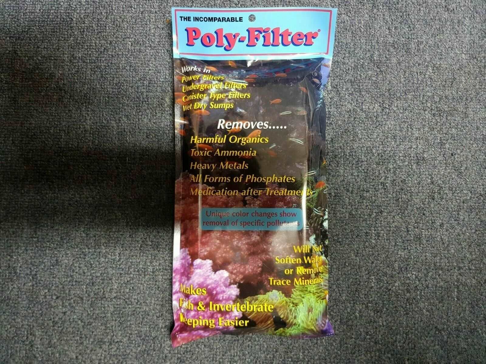 New Poly Filter pad which helps remove toxins, medications and harmful metals