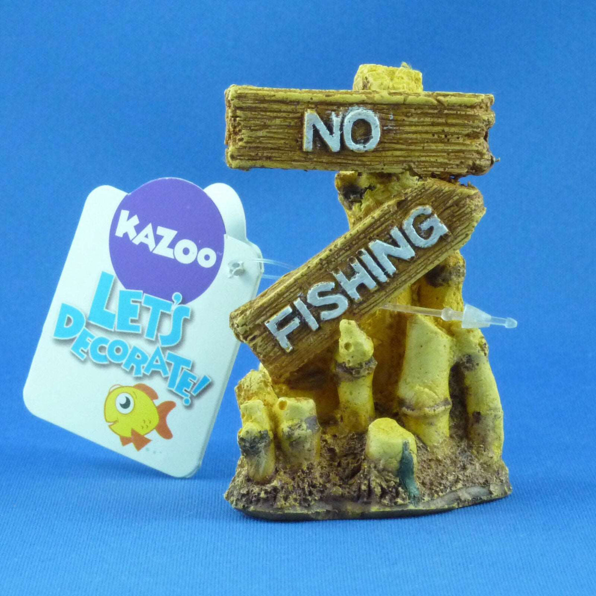New Kazoo No Fishing Sign Bamboo