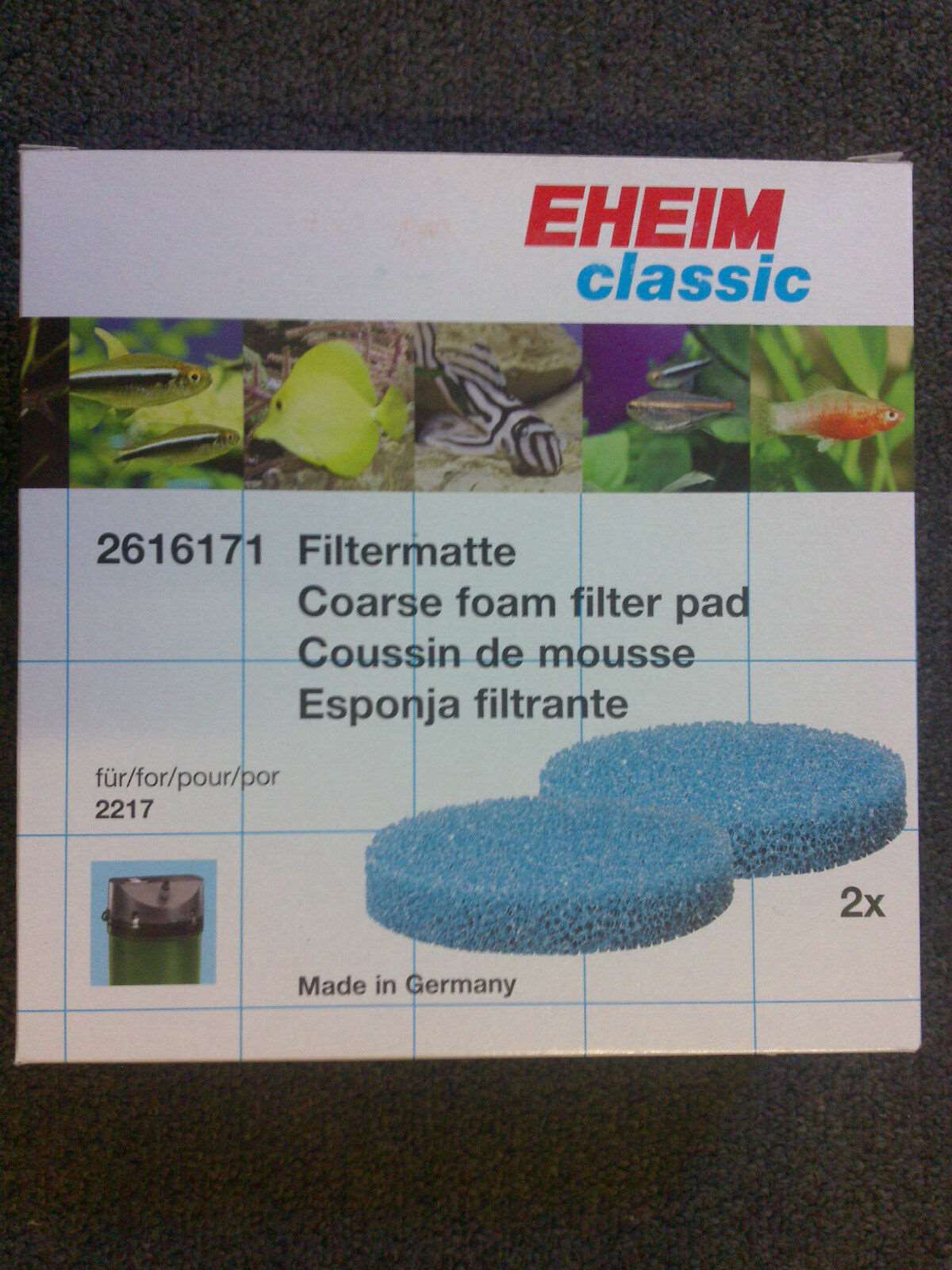 Eheim 2217 600 blue pads.