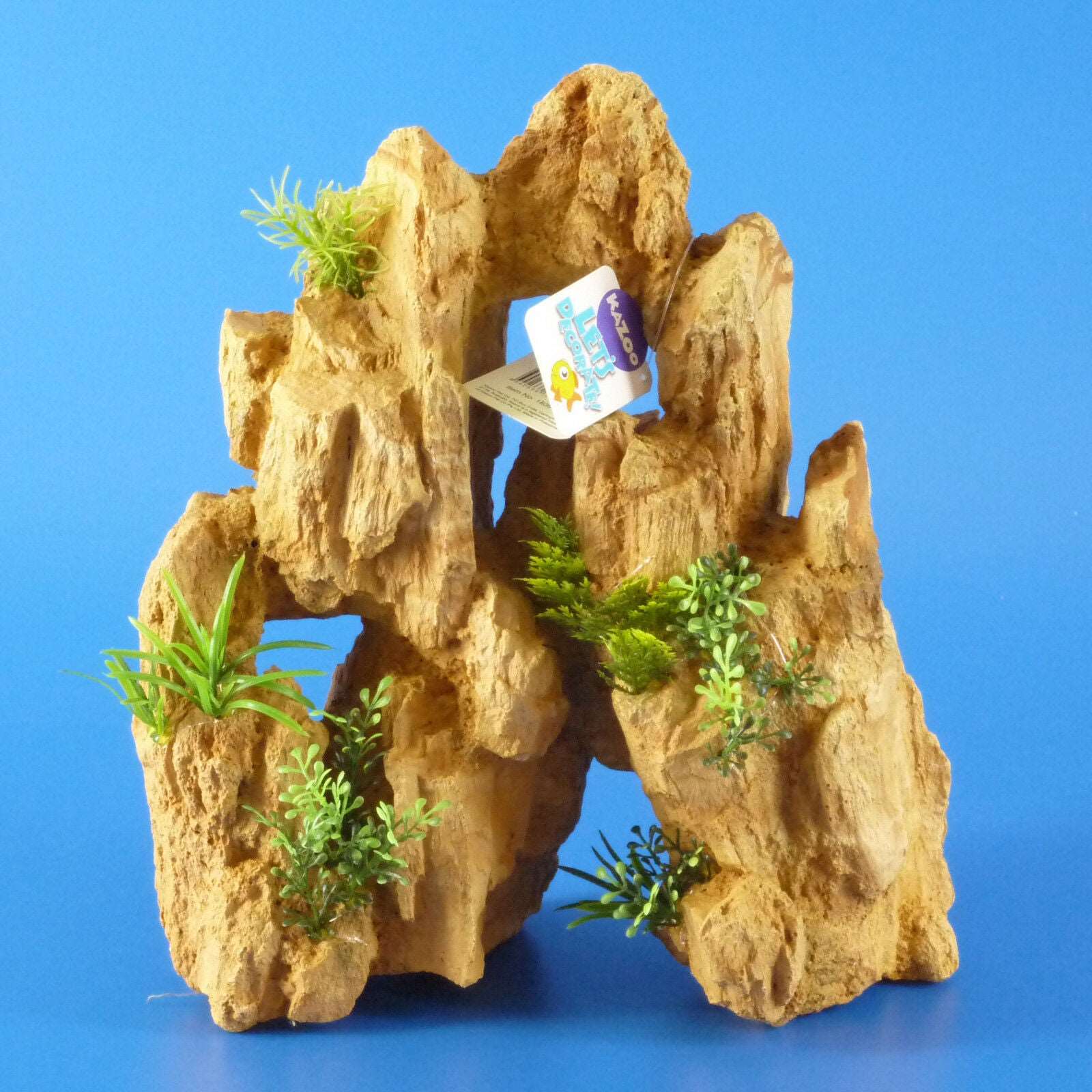 Kazoo Sandstone Rock with Plant Large