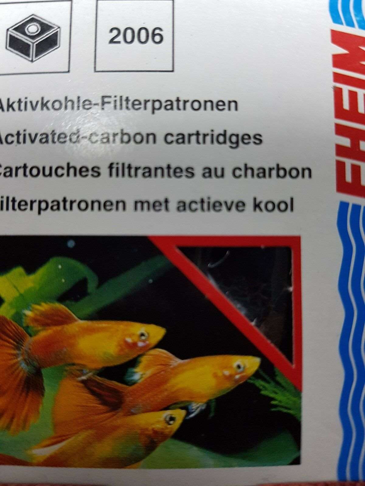 Eheim pick up 45 2006 carbon filter sponges x 2