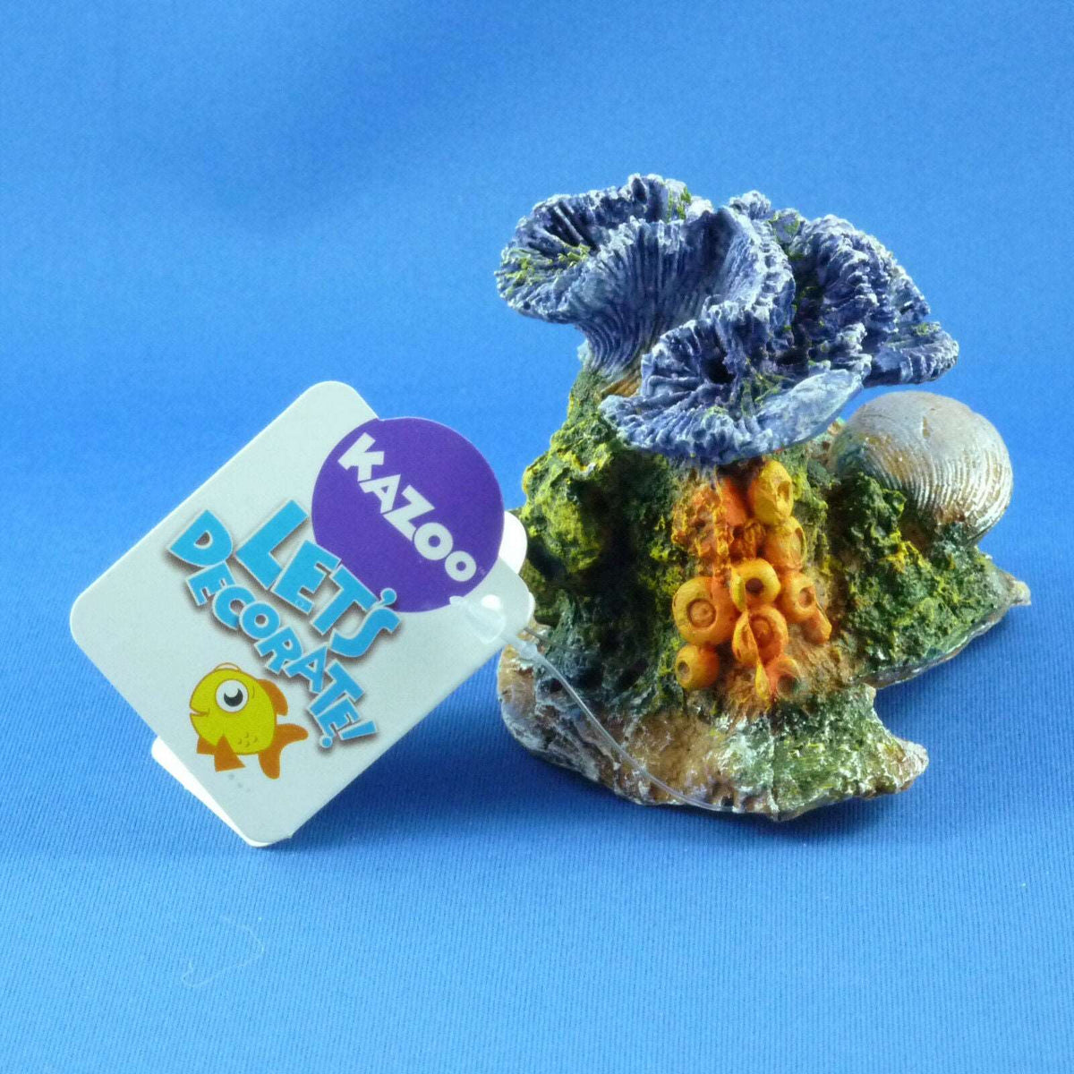 Kazoo Coral with Shell Aquarium Ornament