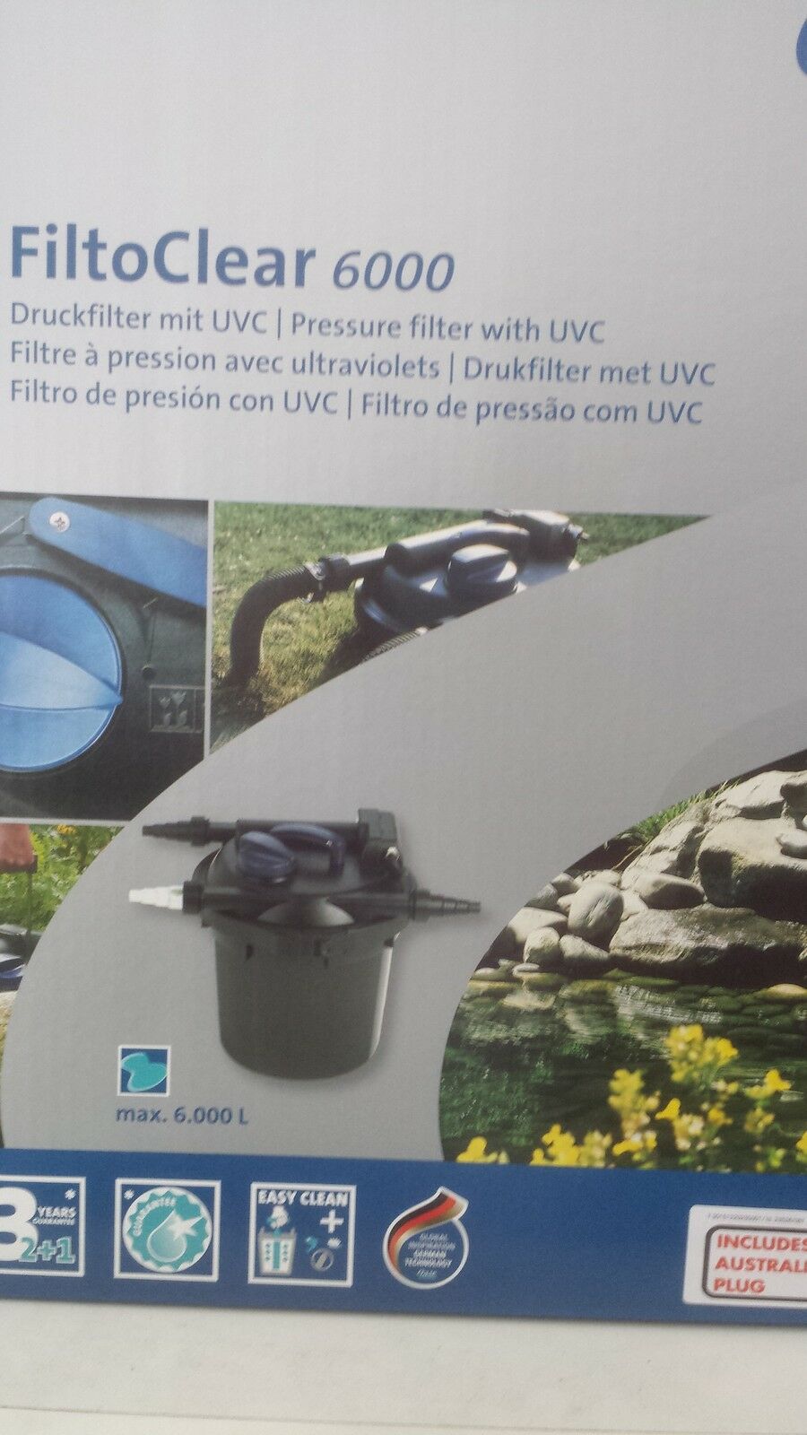 Oase Filtoclear 6000 pressure filter with integrated UVC for clear water!