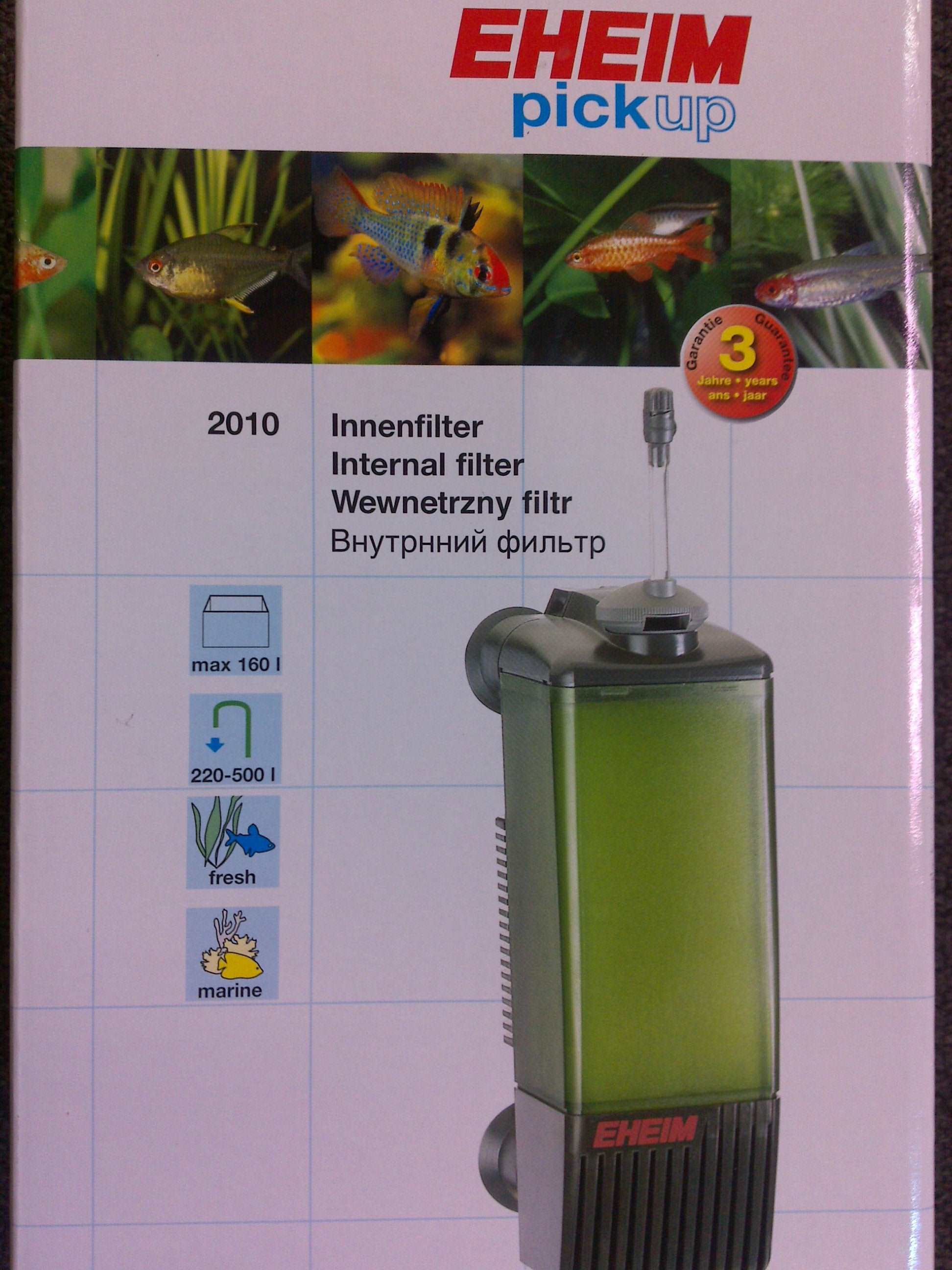 New Eheim 2010 Pick Up 160 filter to suit aquariums up to 160lts - Aquatic  Creations Melbourne