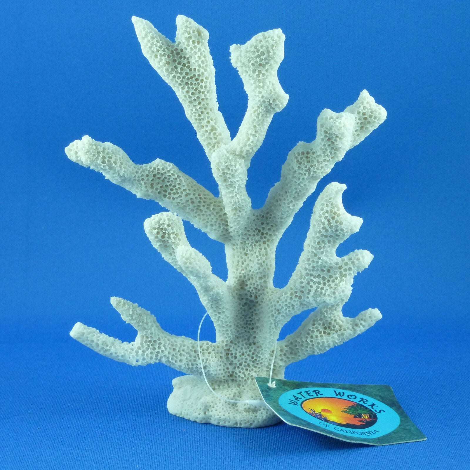 Aquarium artificial small coral tree in white