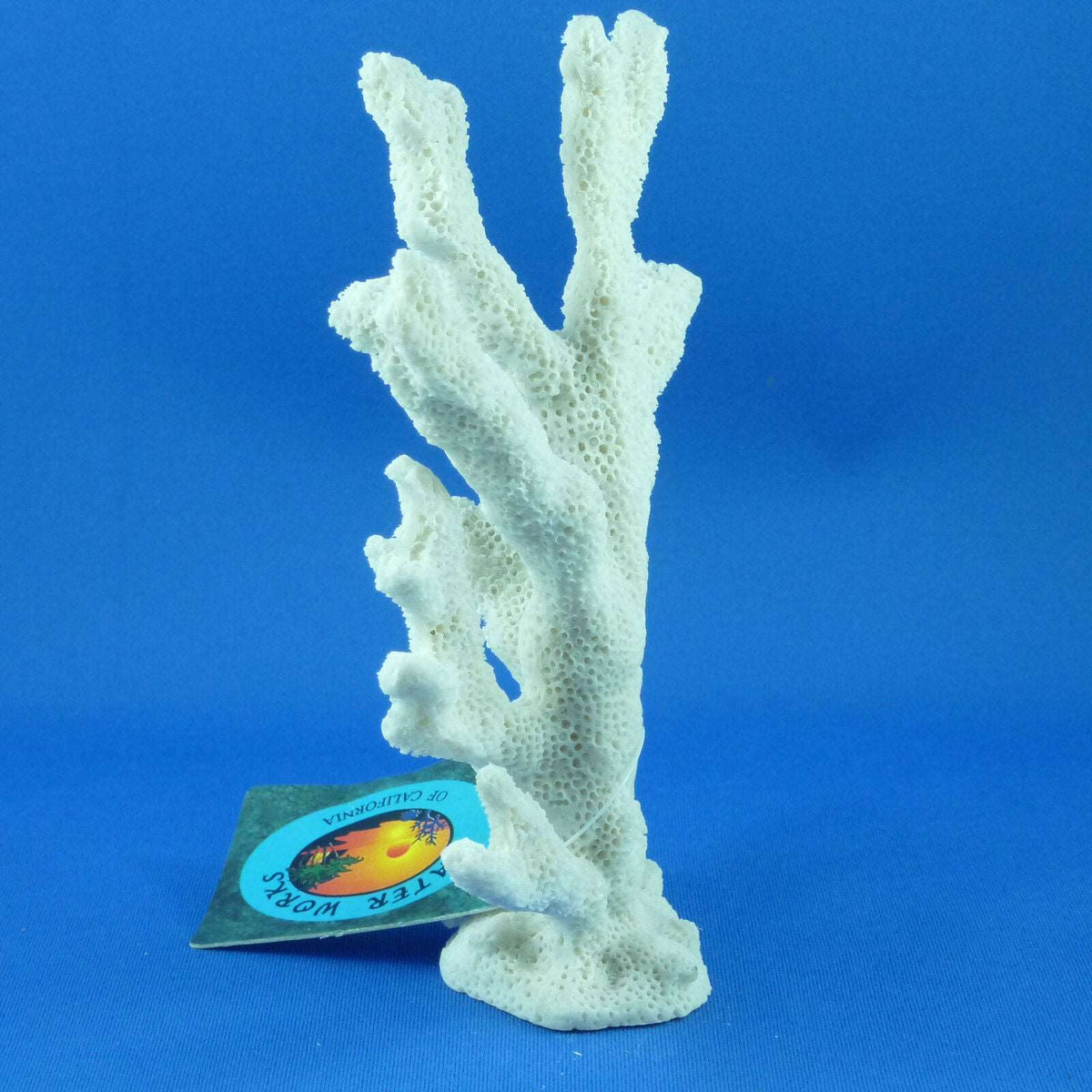 Aquarium artificial small coral tree in white